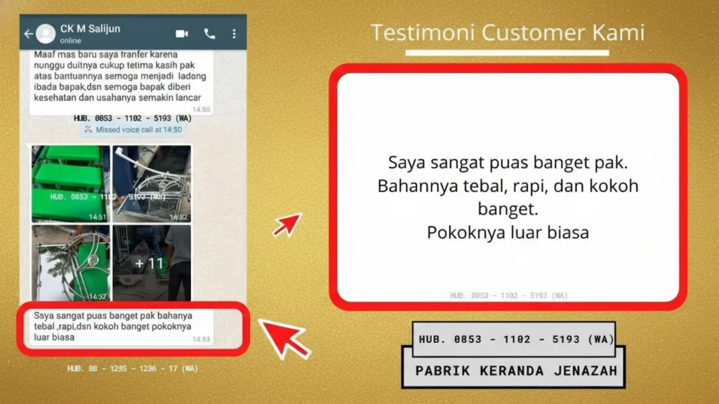 Testimoni Alat Pemandian Jenazah Kerandaku